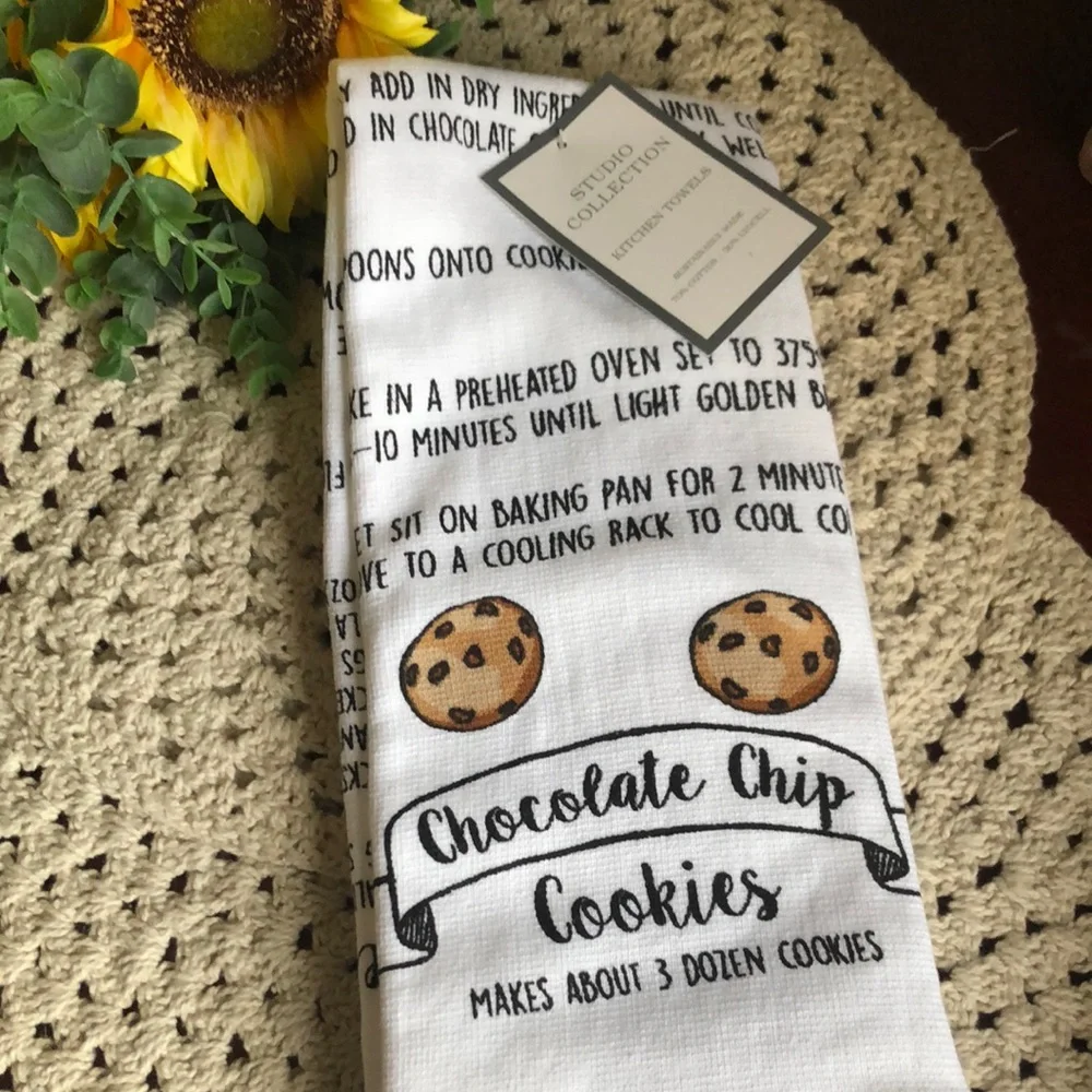 Chocolate Chip Cookies Recipe Kitchen Towels